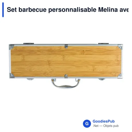Set barbecue personnalisable Melina avec logo pour entreprises