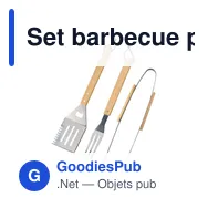 Set barbecue personnalisable Melina avec logo pour entreprises - Miniature 2