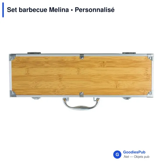 Set barbecue personnalisable Melina avec logo pour entreprises - Image 5