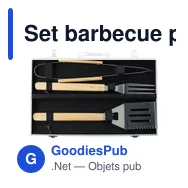 Set barbecue personnalisable Melina avec logo pour entreprises - Miniature 6