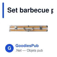 Set barbecue personnalisable Melina avec logo pour entreprises - Miniature 8