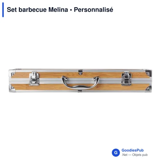 Set barbecue personnalisable Melina avec logo pour entreprises - Image 8