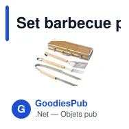 Set barbecue personnalisable Melina avec logo pour entreprises - Miniature 9