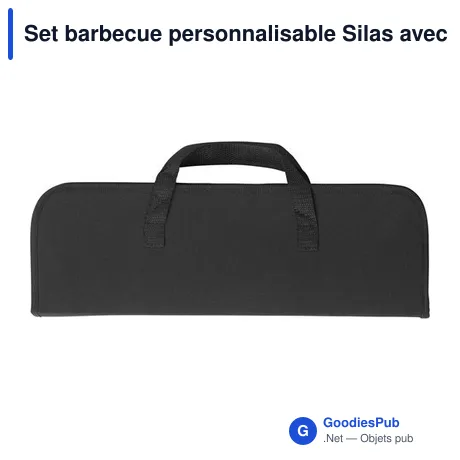 Set barbecue personnalisable Silas avec logo - Accessoires barbecue