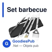 Set barbecue personnalisable Silas avec logo - Accessoires barbecue - Miniature 3
