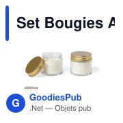 Set Bougies Aromatiques Kesha - Miniature 1