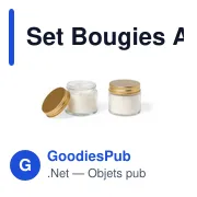 Set Bougies Aromatiques Kesha - Miniature 3