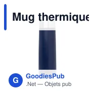 Mug thermique personnalisable avec logo - Set isotherme - Miniature 1