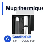 Mug thermique personnalisable avec logo - Set isotherme - Miniature 8