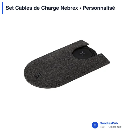 Set de Câbles de Charge Personnalisable Nebrex avec Logo - Image 4