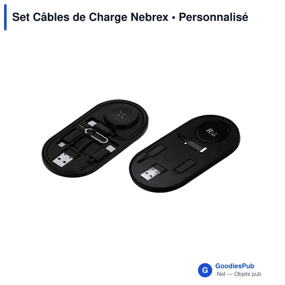 Set de Câbles de Charge Personnalisable Nebrex avec Logo - Image 6