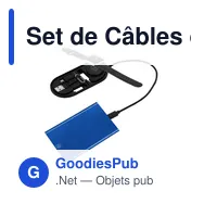 Set de Câbles de Charge Personnalisable Nebrex avec Logo - Miniature 7