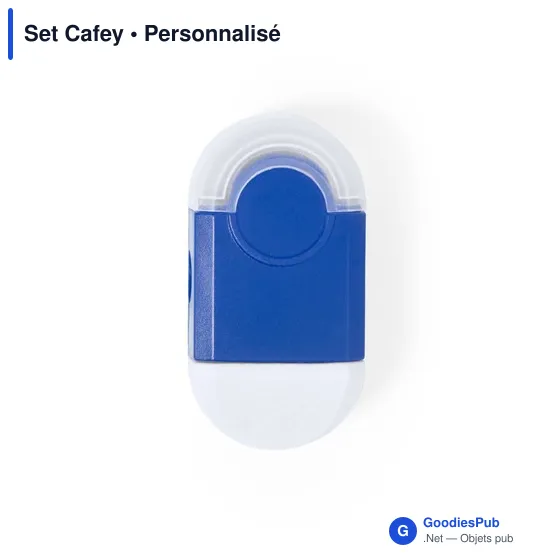 Set Cafey personnalisable avec logo - Taille-crayon multifonctions - Image 1