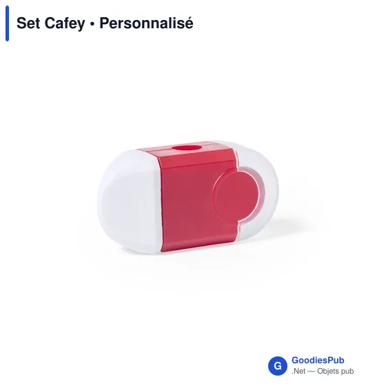 Set Cafey personnalisable avec logo - Taille-crayon multifonctions - Image 8