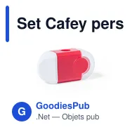 Set Cafey personnalisable avec logo - Taille-crayon multifonctions - Miniature 9