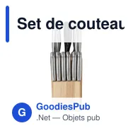 Set de couteaux personnalisable Lucille avec logo - 11 pièces - Miniature 1