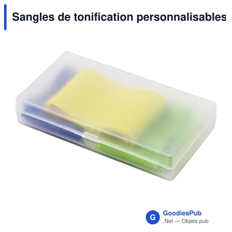 Sangles de tonification personnalisables Bettina avec logo