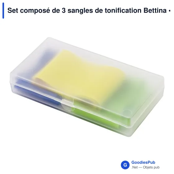 Sangles de tonification personnalisables Bettina avec logo - Image 1