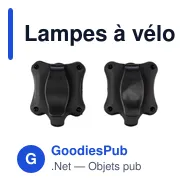 Lampes à vélo personnalisables avec logo - Set Elisabeth - Miniature 3