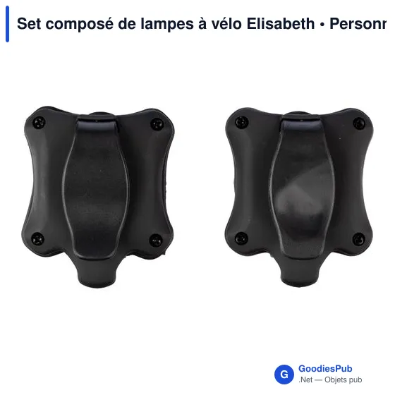 Lampes à vélo personnalisables avec logo - Set Elisabeth - Image 3