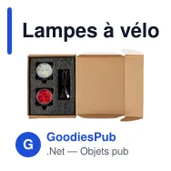 Lampes à vélo personnalisables avec logo - Set Elisabeth - Miniature 4