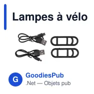 Lampes à vélo personnalisables avec logo - Set Elisabeth - Miniature 5