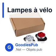 Lampes à vélo personnalisables avec logo - Set Elisabeth - Miniature 7