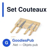Set Couteaux Bergin - Miniature 1