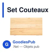 Set Couteaux Bergin - Miniature 3