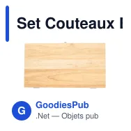 Set Couteaux Bergin - Miniature 4