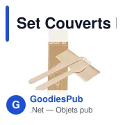 Set de couverts réutilisables personnalisable avec logo - Kumix - Miniature 1