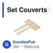 Set de couverts réutilisables personnalisable avec logo - Kumix - Miniature 3