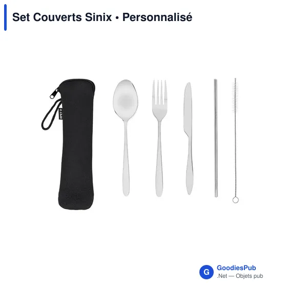 Ensemble de couverts personnalisable en acier inoxydable - Set Couvertsavec logo - Image 2