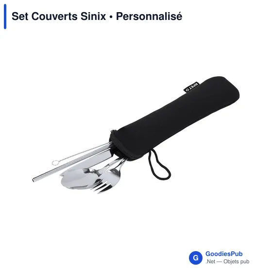 Ensemble de couverts personnalisable en acier inoxydable - Set Couvertsavec logo - Image 5