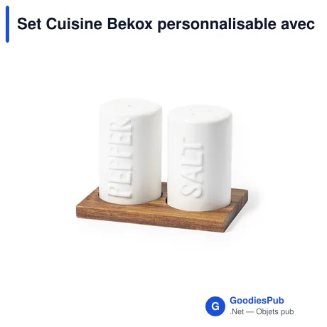 Set Cuisine Bekox personnalisable avec logo pour entreprises