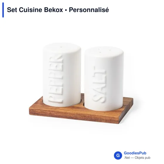 Set Cuisine Bekox personnalisable avec logo pour entreprises - Image 2