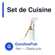 Set de Cuisine Zaidax personnalisable avec logo pour entreprises - Miniature 1