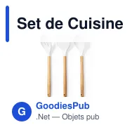 Set de Cuisine Zaidax personnalisable avec logo pour entreprises - Miniature 2
