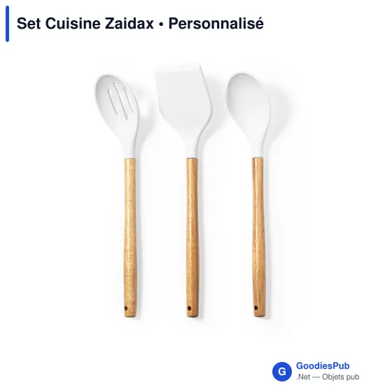 Set de Cuisine Zaidax personnalisable avec logo pour entreprises - Image 2