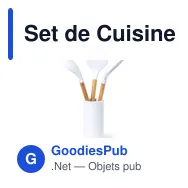 Set de Cuisine Zaidax personnalisable avec logo pour entreprises - Miniature 3