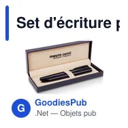 Set d'écriture personnalisable Mauro Conti avec logo - Stylo bille et roller - Miniature 1