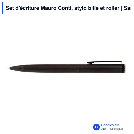 Set d'écriture personnalisable Mauro Conti avec logo - Stylo bille et roller - Image 7