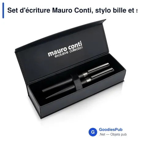 Set d'écriture Mauro Conti, stylo bille et stylo roller | Wirr