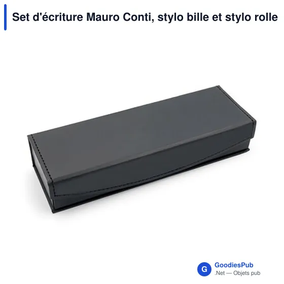 Set d'écriture Mauro Conti, stylo bille et stylo roller | Wirr - Image 2