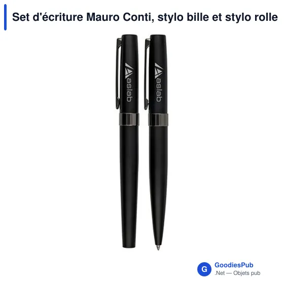 Set d'écriture Mauro Conti, stylo bille et stylo roller | Wirr - Image 7