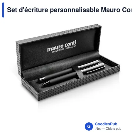 Set d'écriture personnalisable Mauro Conti avec logo | Willie