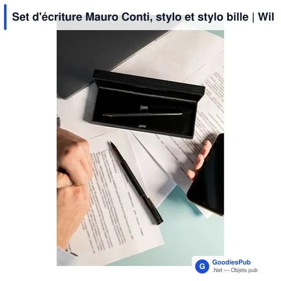 Set d'écriture personnalisable Mauro Conti avec logo | Willie - Image 11