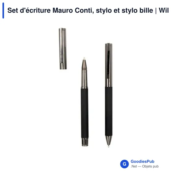 Set d'écriture personnalisable Mauro Conti avec logo | Willie - Image 4
