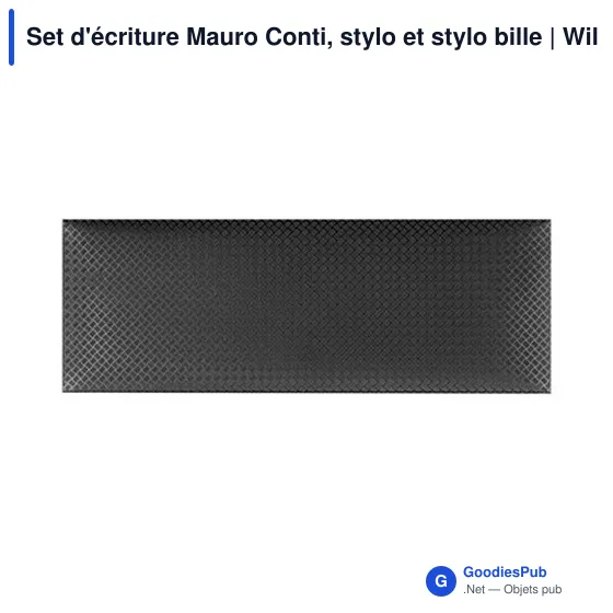 Set d'écriture personnalisable Mauro Conti avec logo | Willie - Image 5