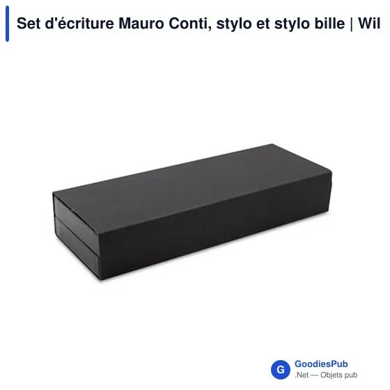 Set d'écriture personnalisable Mauro Conti avec logo | Willie - Image 7